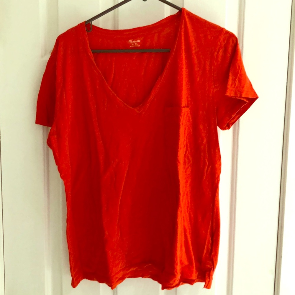 Madewell Whisper Cotton V-neck Pocket T